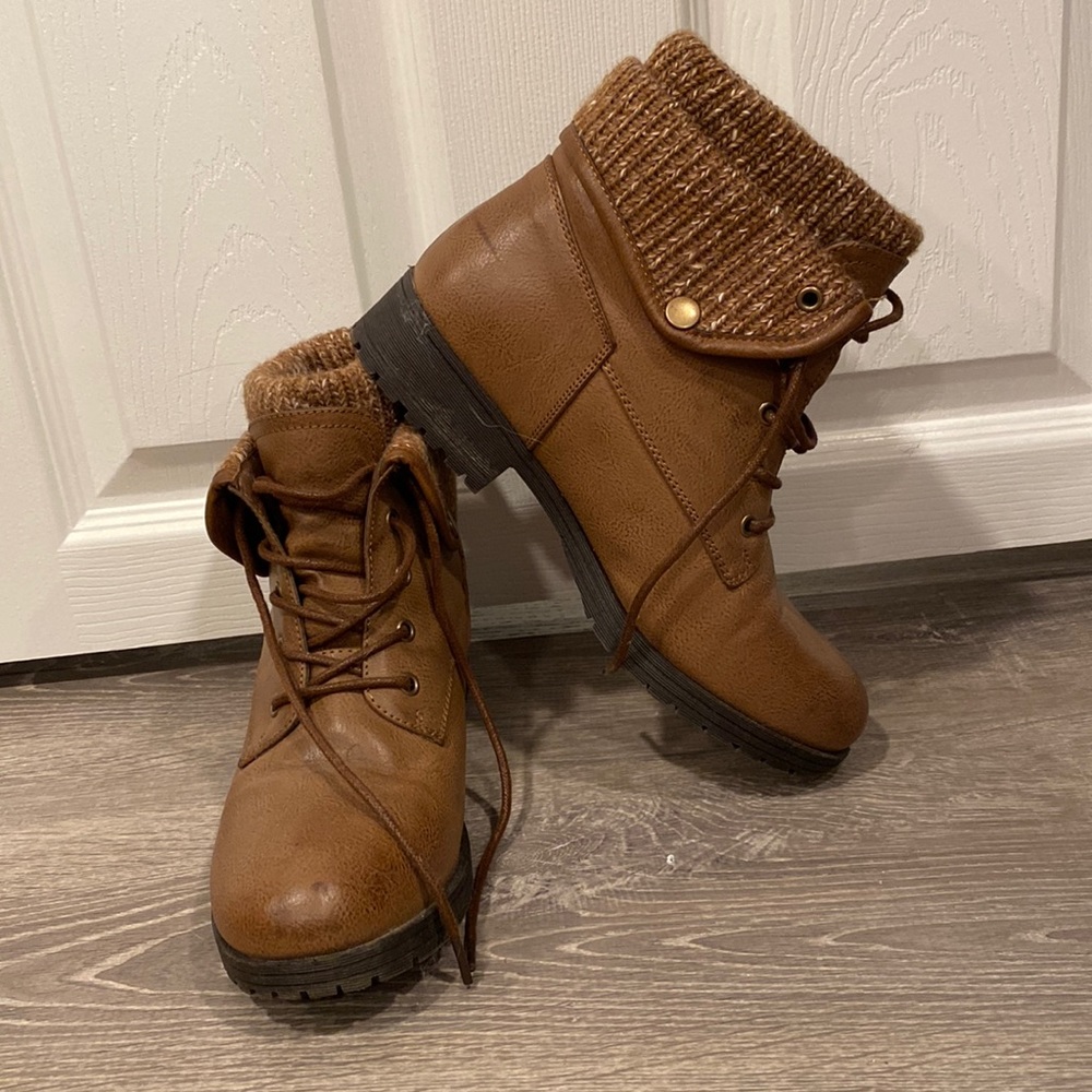 Jessica Cline Brown Ankle Boots